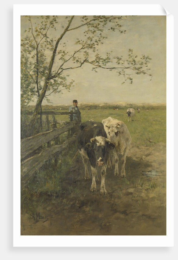 The milk bend by Anton Mauve