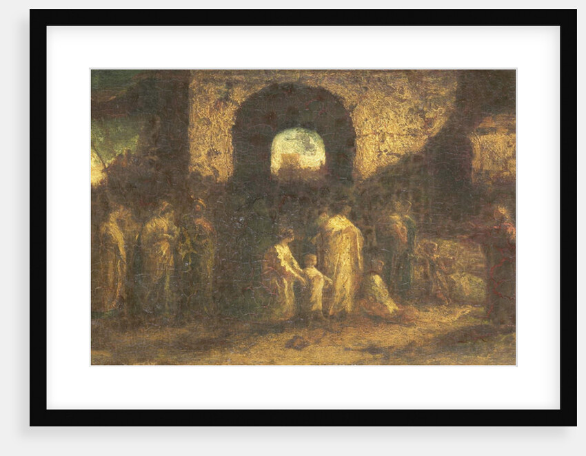 Christ blesses the children by Adolphe Joseph Thomas Monticelli