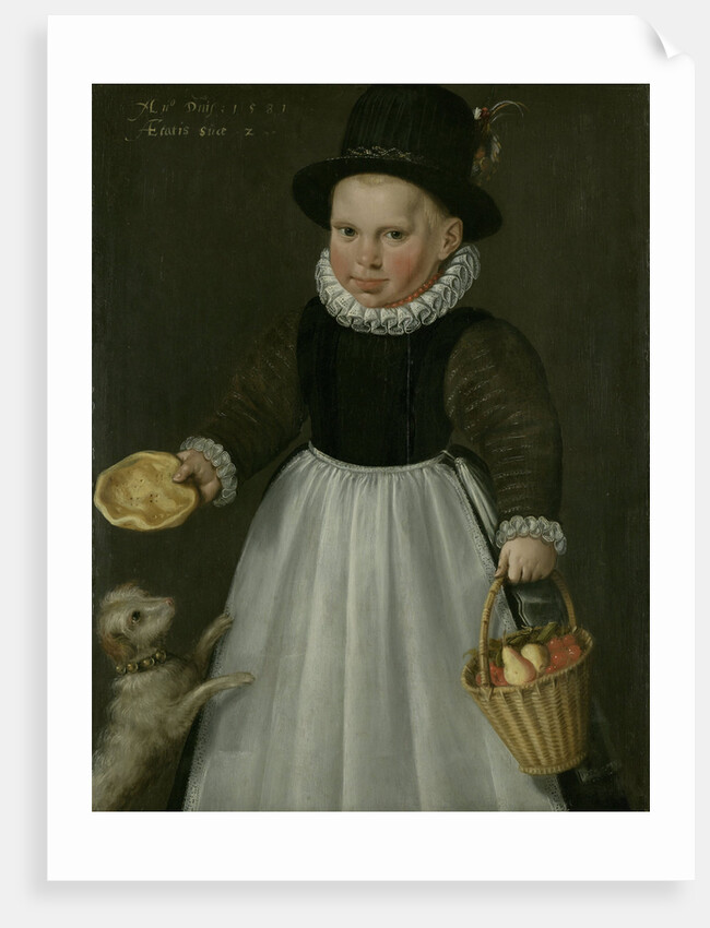 Portrait of a little Girl by Jacob Willemsz. Delff I