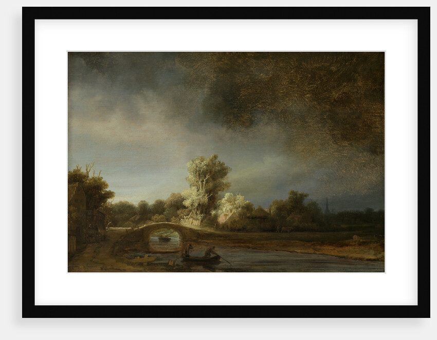 Landscape with a Stone Bridge by Rembrandt Harmensz. van Rijn