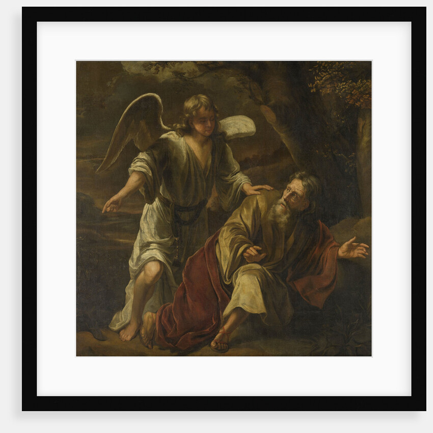Biblical Scene, perhaps the Prophet Elijah Visited by an Angel by Ferdinand Bol
