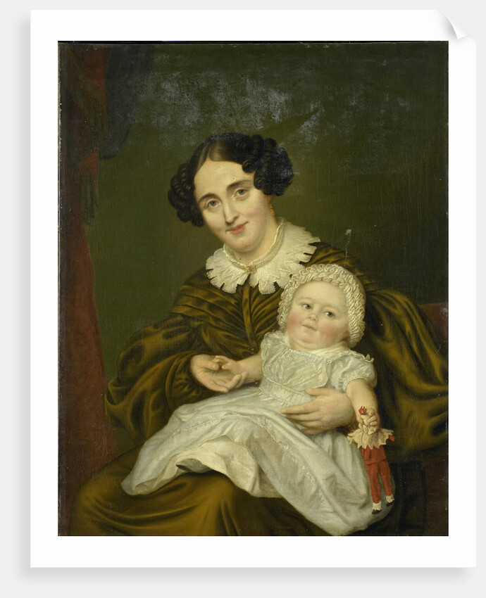 Mrs. Carp and her young Son by Louis Moritz