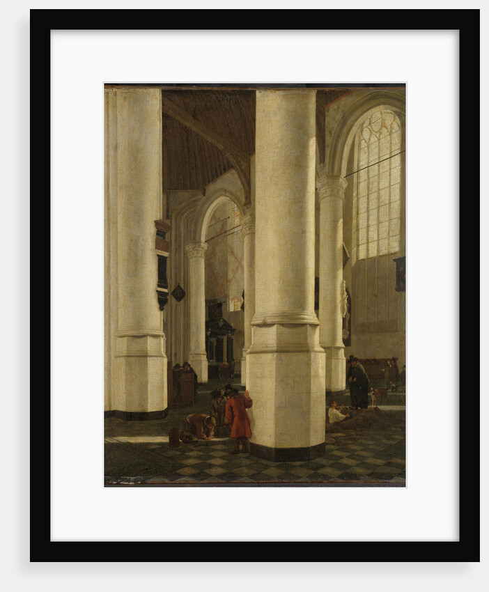 Interior of the Oude Kerk, Delft, with the Mausoleum of Pieter Pietersz Hein, Lieutenant-Admiral of Holland, The Netherlands by Hendrick Cornelisz. van Vliet