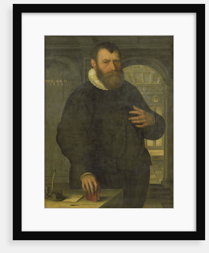 Portrait of Bartholomeus van der Wiere, Town Clerk of Amsterdam in 1578 by Jan Claesz.