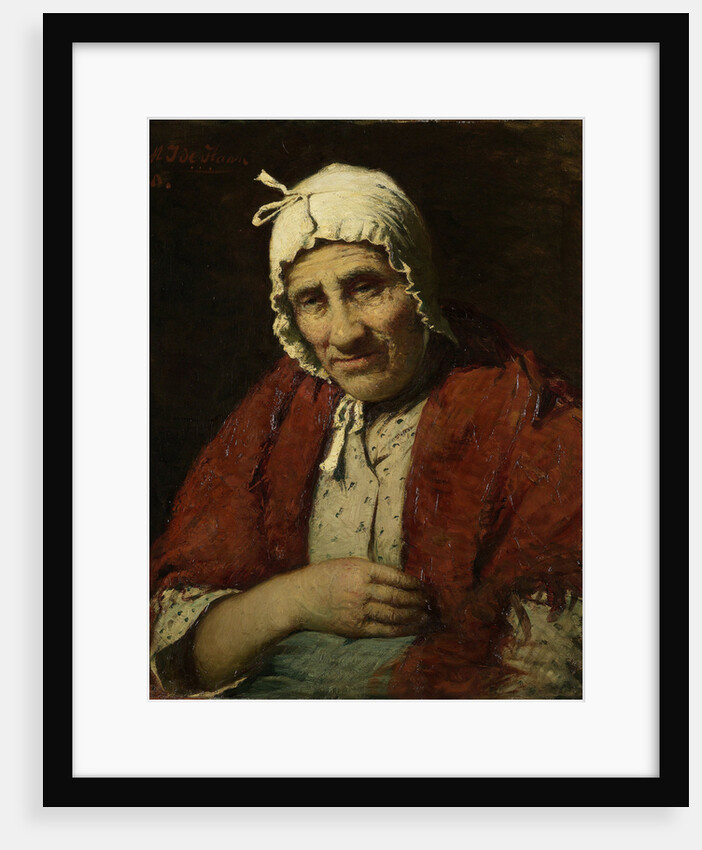 Old jewish woman by Meijer Isaäc de Haan