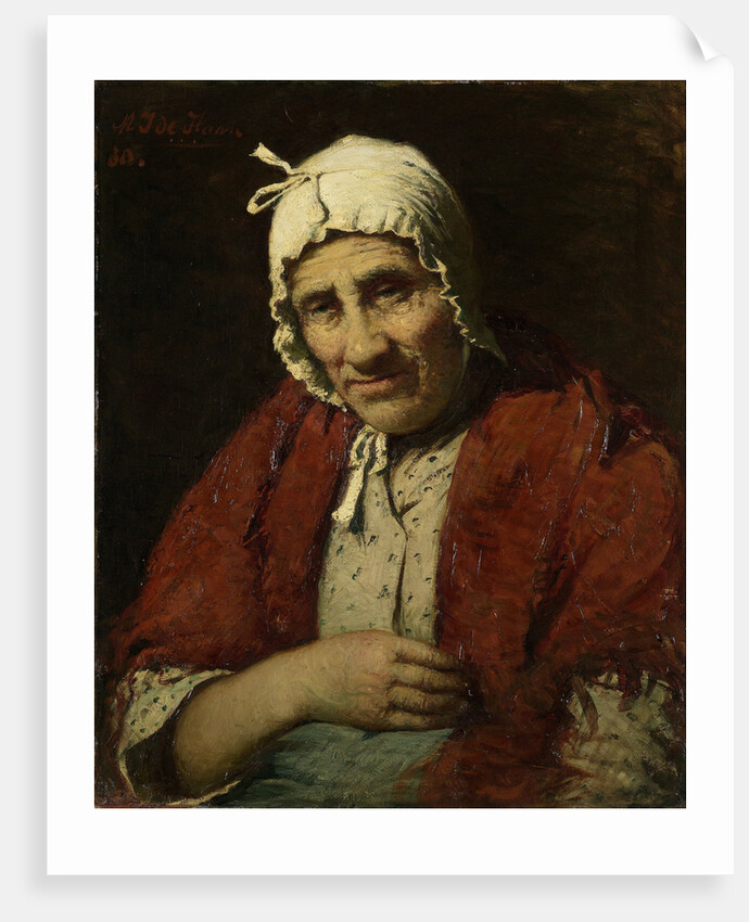 Old jewish woman by Meijer Isaäc de Haan
