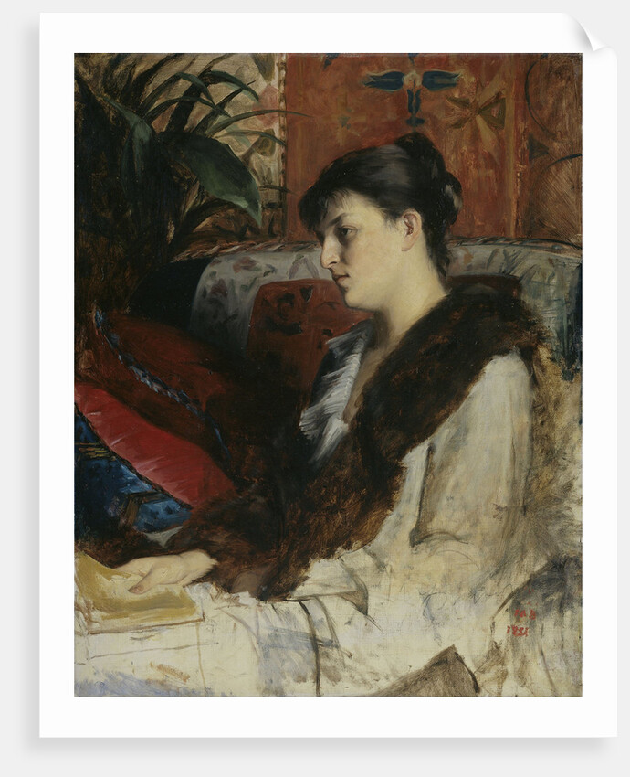 The sister in law of the painter by Marie Constantine Bashkirtseff