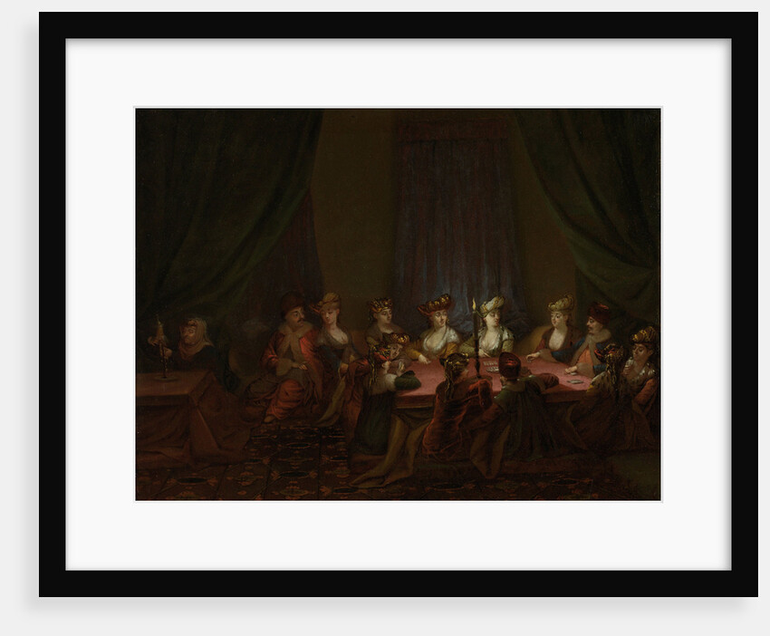 Party of Armenians Playing Cards by Jean Baptiste Vanmour