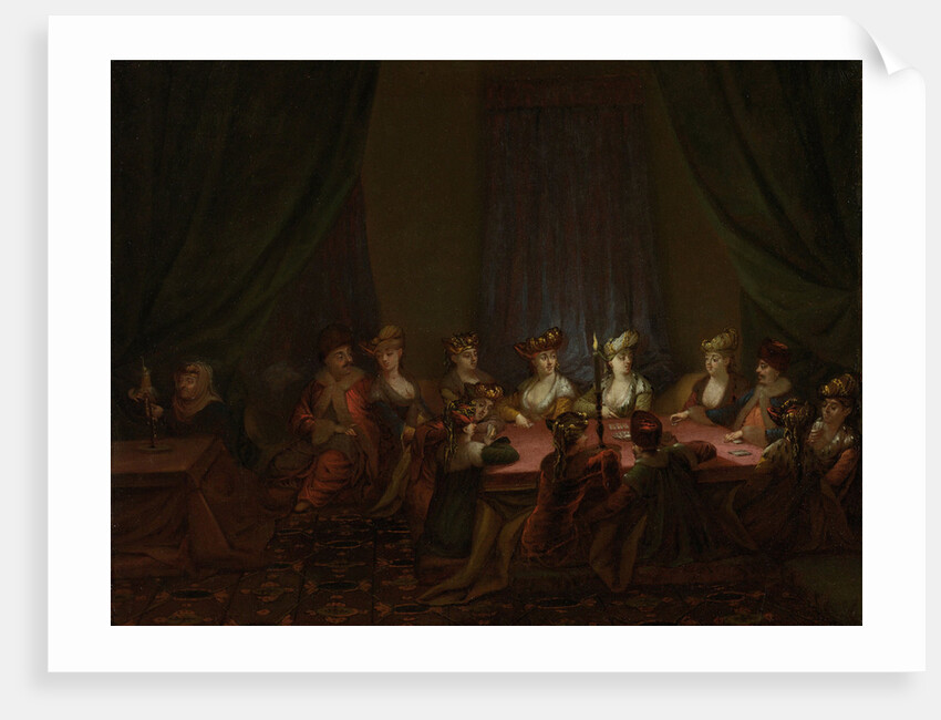 Party of Armenians Playing Cards by Jean Baptiste Vanmour