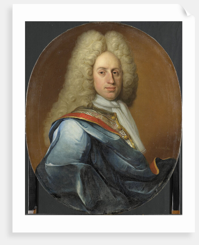 Portrait of Hieronymus Josephus Boudaen, Lord of St Laurens and Popkensburg by Johan George Collasius