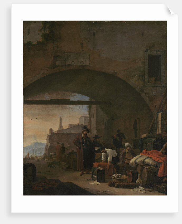 View of a Levantine Port by Thomas Wijck