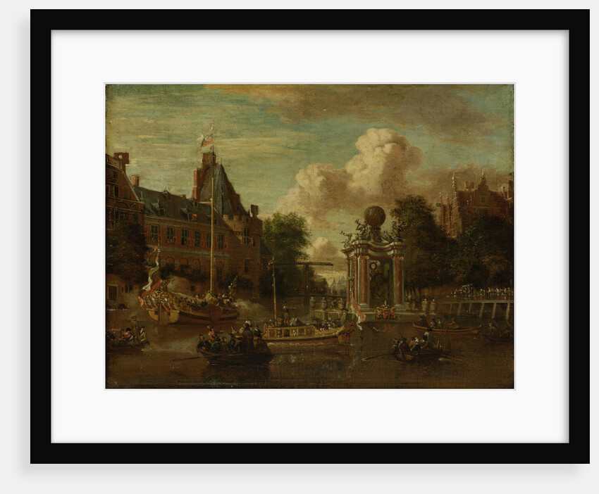 The arrival of the Russian embassy in Amsterdam, 29 August 1697, The Netherlands by Abraham Storck