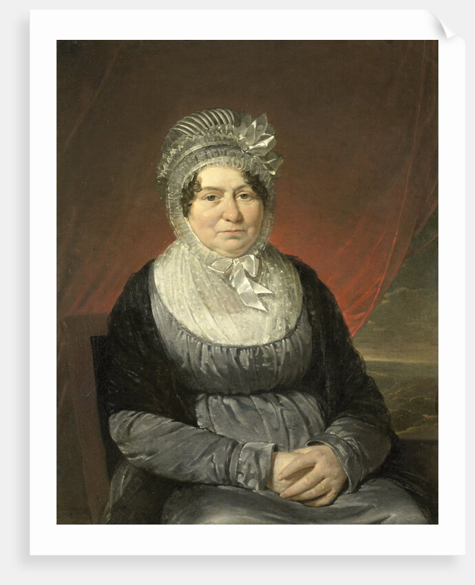 Portrait of Mrs. Brak-Haskenhoff by Cornelis Kruseman