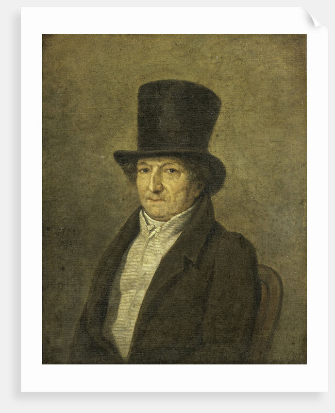 Portrait of Jean Bernard, Art Collector and Painter in Amsterdam by Gerrit Jan Michaëlis