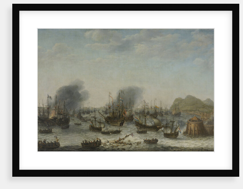 Sea-fight near Gibraltar, 25 April 1607 by Adam Willaerts