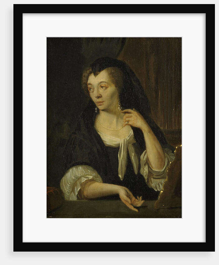 Portrait of Anna de Hooghe, the Artist's fourth Wife by Ludolf Bakhuysen