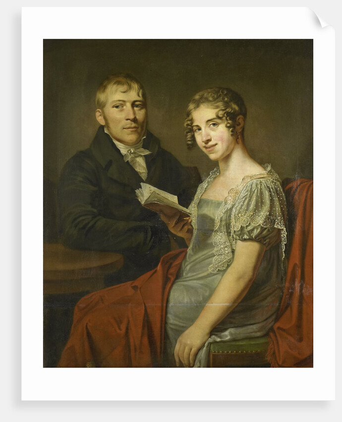 Portrait of Hendrik Arend van den Brink with his Wife Lucretia Johanna van de Poll by Louis Moritz