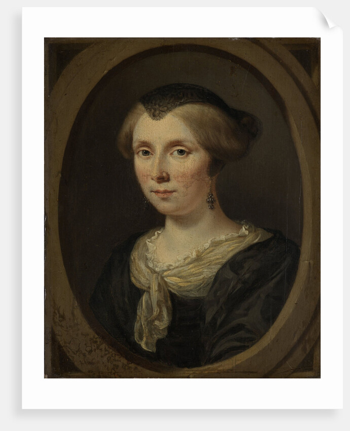 Portrait of Margaretha Verkolje, Wife of Reinier Couturier by Jan Verkolje I