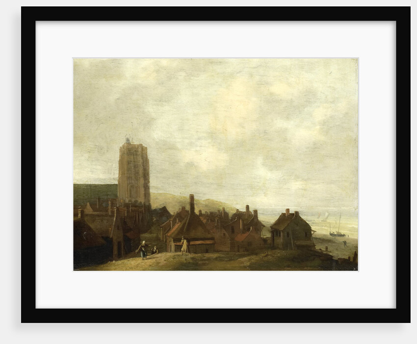 View of Egmond-aan-Zee, The Netherlands by Ludolf Bakhuysen