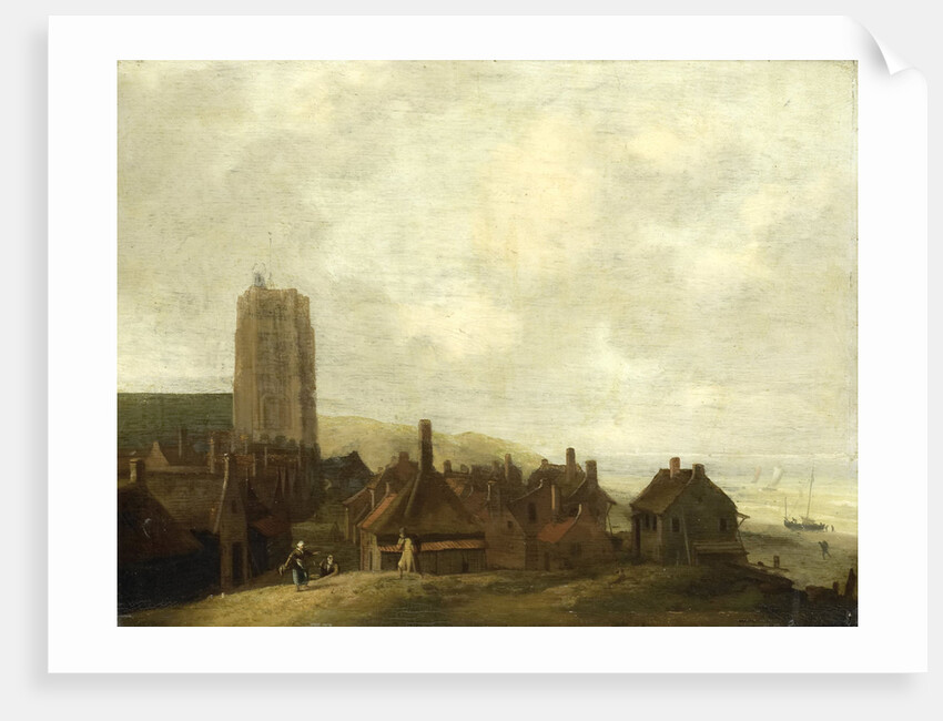 View of Egmond-aan-Zee, The Netherlands by Ludolf Bakhuysen