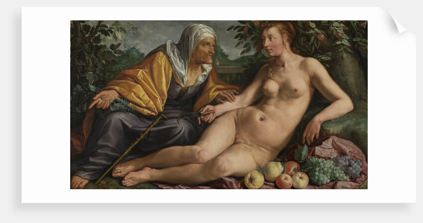 Vertumnus and Pomona by Hendrick Goltzius