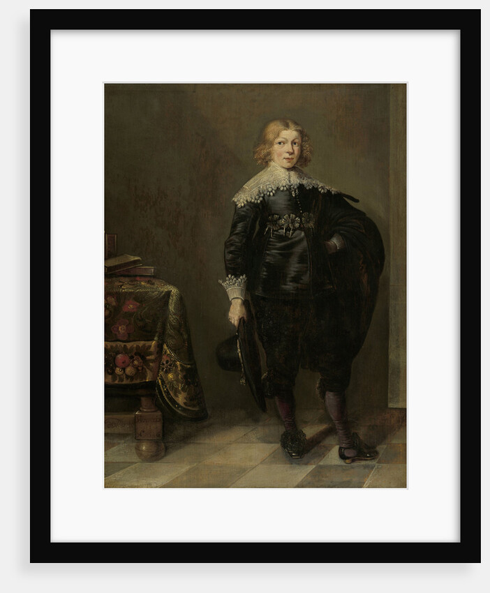 Portrait of a young Man by Harmen Willems Wieringa