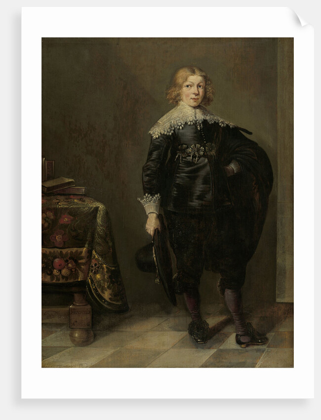Portrait of a young Man by Harmen Willems Wieringa