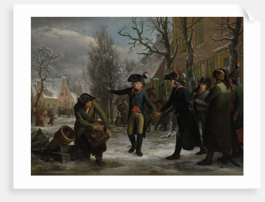 General Daendels Taking Leave of Lieutenant-Colonel Krayenhoff, Adriaan de Lelie by Egbert van Drielst