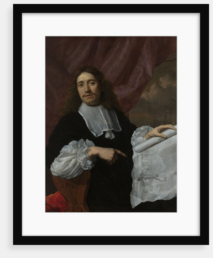 Portrait of the Painter Willem van de Velde II by Lodewijk van der Helst