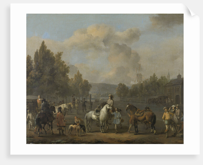 Riding School by Johannes Lingelbach