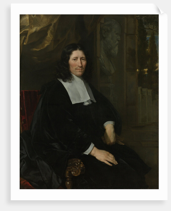 Portrait of Pieter de la Court by Abraham van den Tempel
