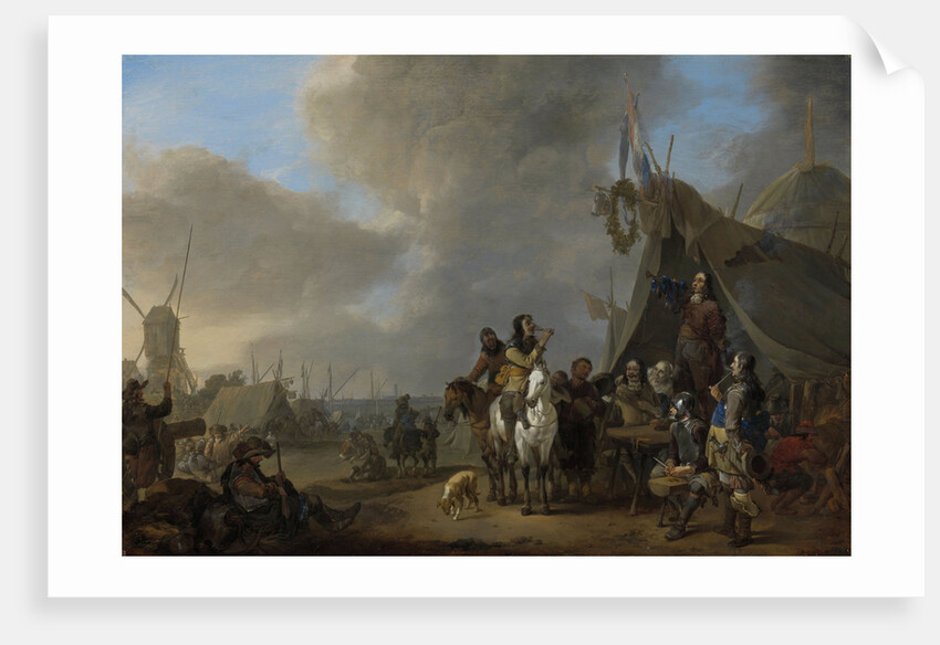In Camp by Johannes Lingelbach