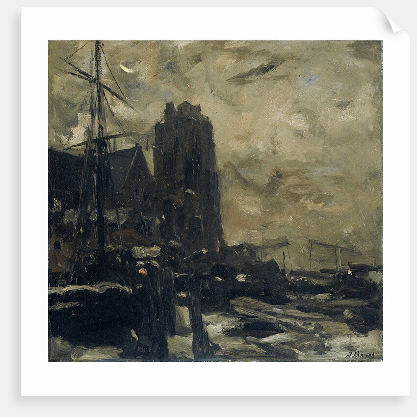 Dordrecht at night, The Netherlands by Jacob Maris