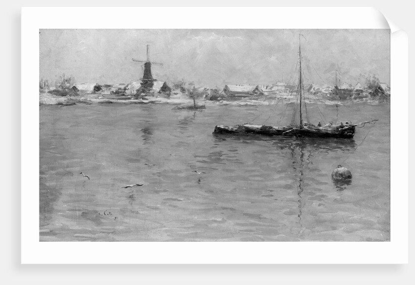 View of Dordrecht in winter, The Netherlands by Siebe Johannes ten Cate