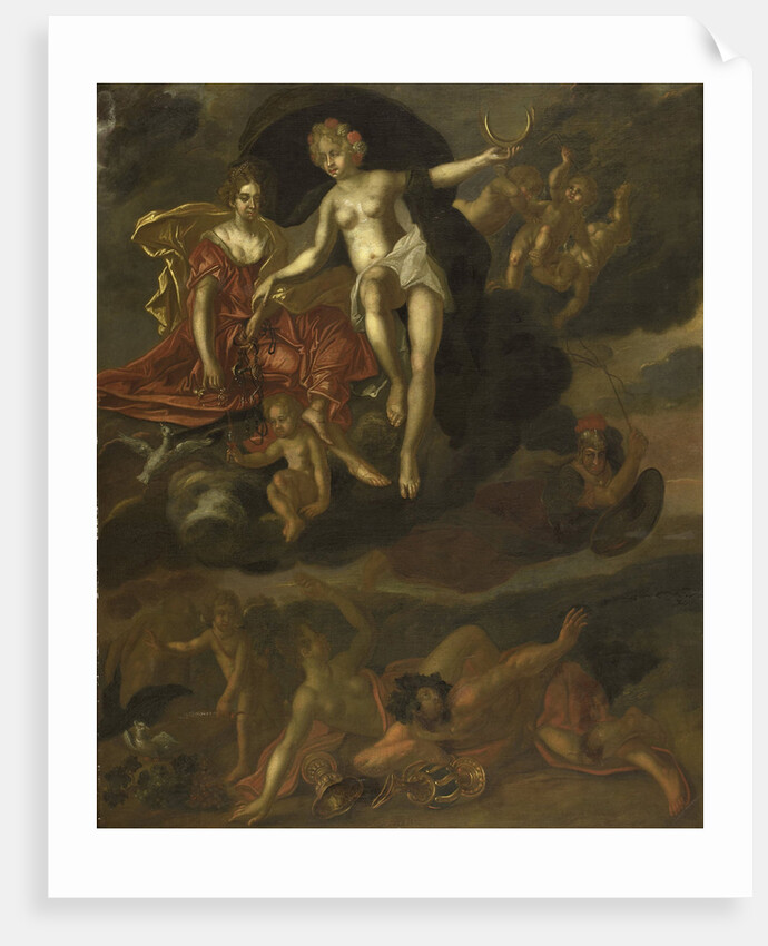 Diana and Virtus Punish Venus and Bacchus by T. van Malsen
