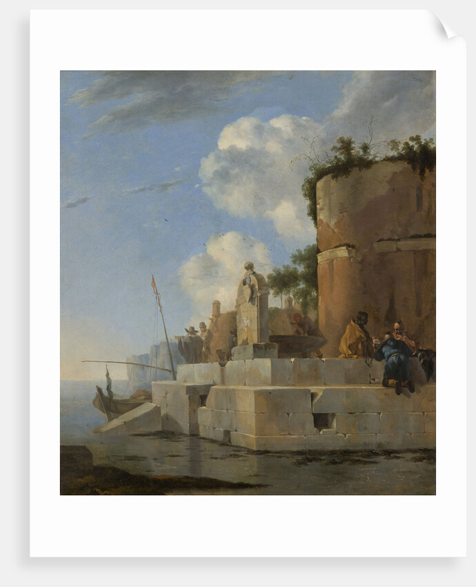 A Coastal Ruin in Italy by Jan Asselijn