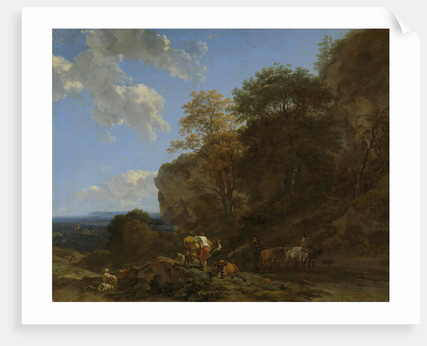 Italian Landscape by Nicolaes Pietersz. Berchem