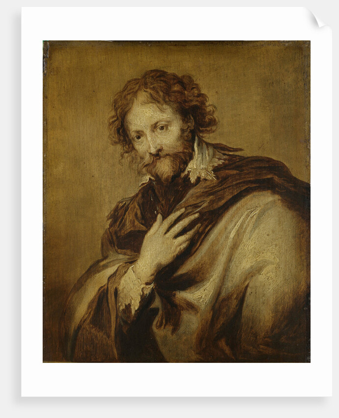 Portrait of a Man, Identified as Peter Paul Rubens, Painter and Diplomat by Workshop of Anthony van Dyck