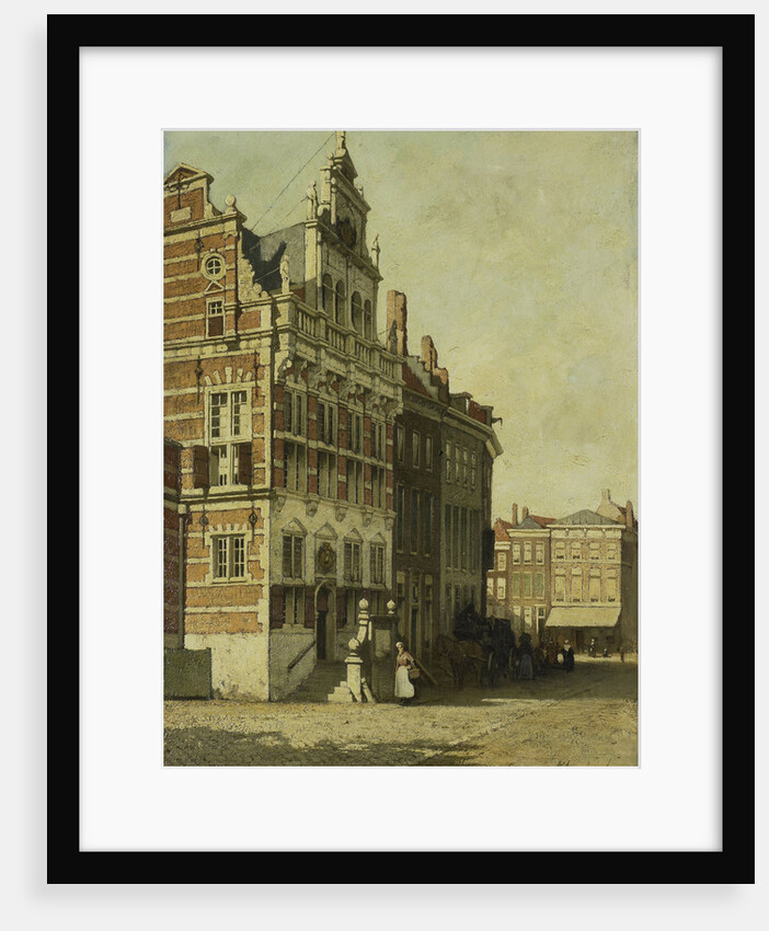 The town hall the Hague, The Netherlands by Johannes Christiaan Karel Klinkenberg