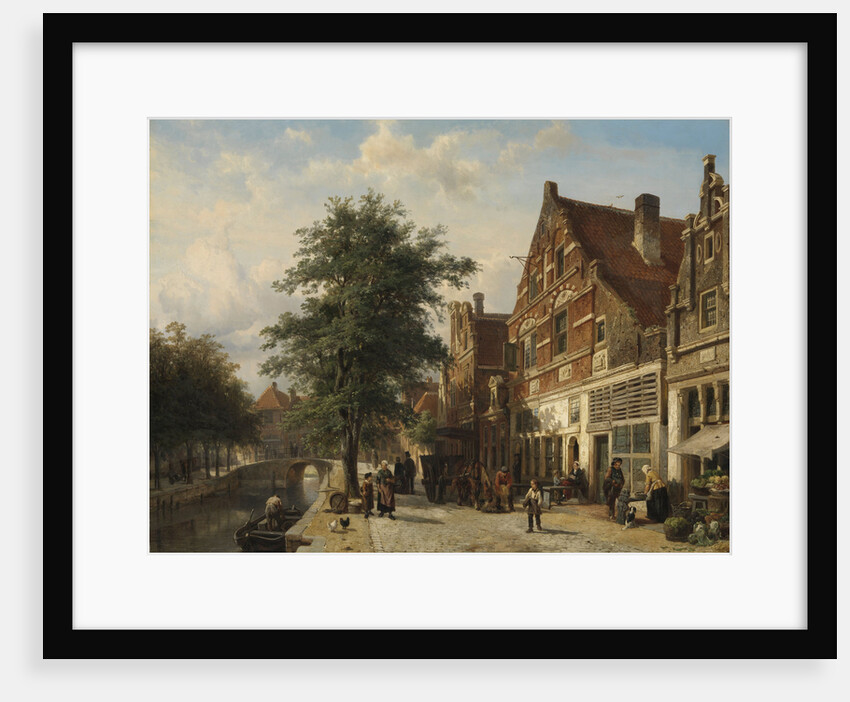 The Zuiderhavendijk, Enkhuizen, The Netherlands by Cornelis Springer