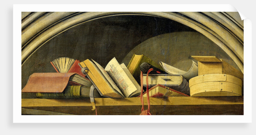 Still Life with Books in a Niche by Barthélémy d' Eyck