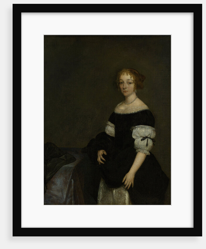 Portrait of Aletta Pancras, Wife of François de Vicq by Gerard ter Borch II