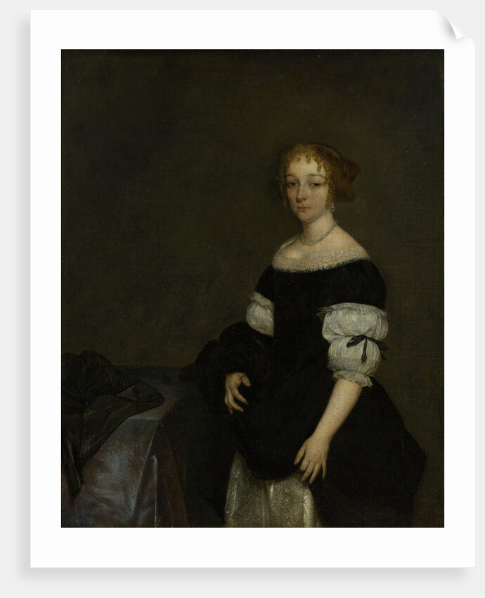 Portrait of Aletta Pancras, Wife of François de Vicq by Gerard ter Borch II