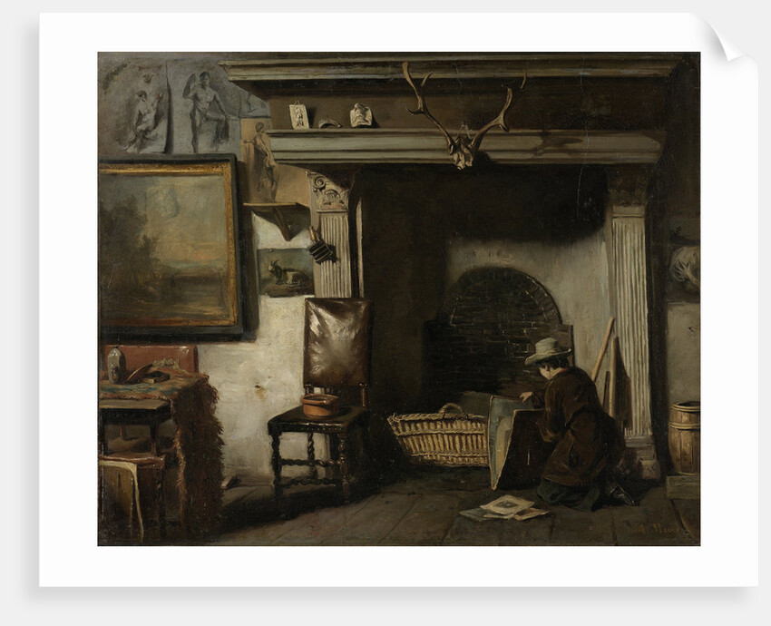 The Studio of the Haarlem Painter Pieter Frederik van Os, The Netherlands by Anton Mauve