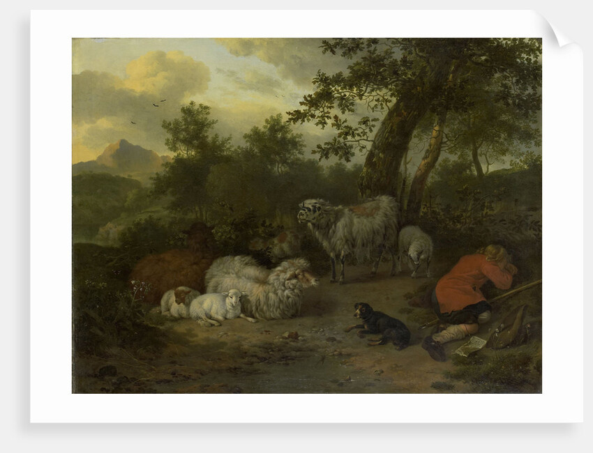 The Sleeping Shepherd by Jan van der Meer II