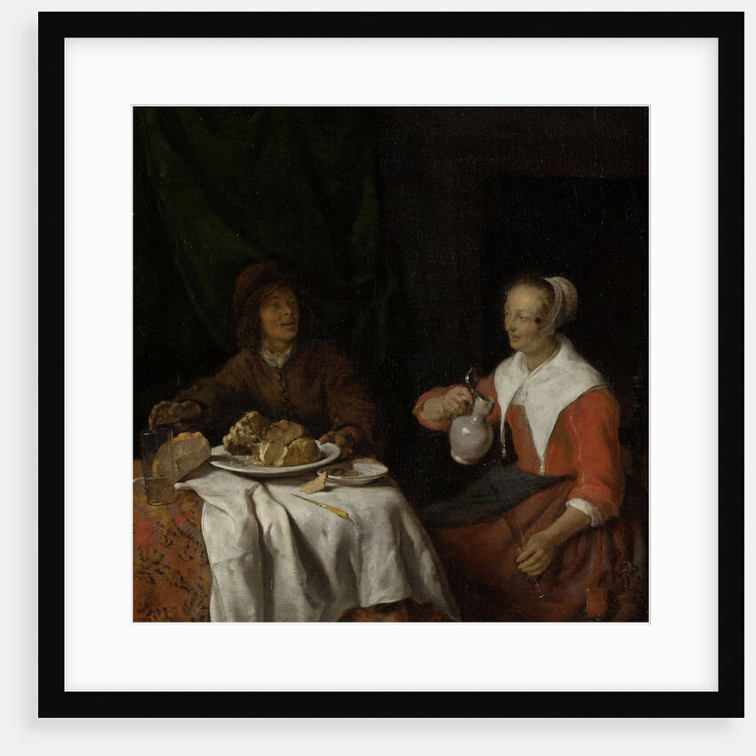 Man and Woman at a Meal by Gabriël Metsu