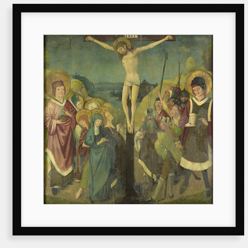 Crucifixion with Saints Cosmas and Damian by Anonymous