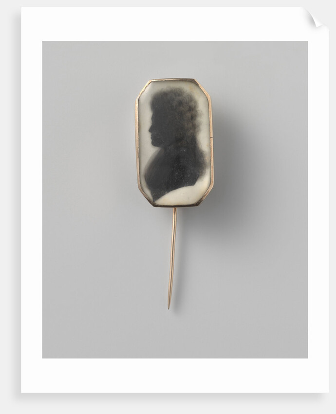 Broche met silhouet, Portrait of a woman by Anonymous