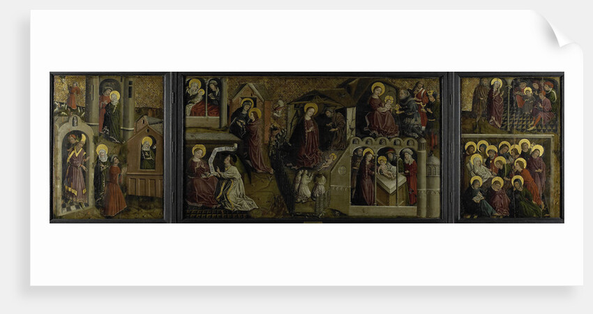 Triptych with Scenes from the Life of the Virgin by Anonymous