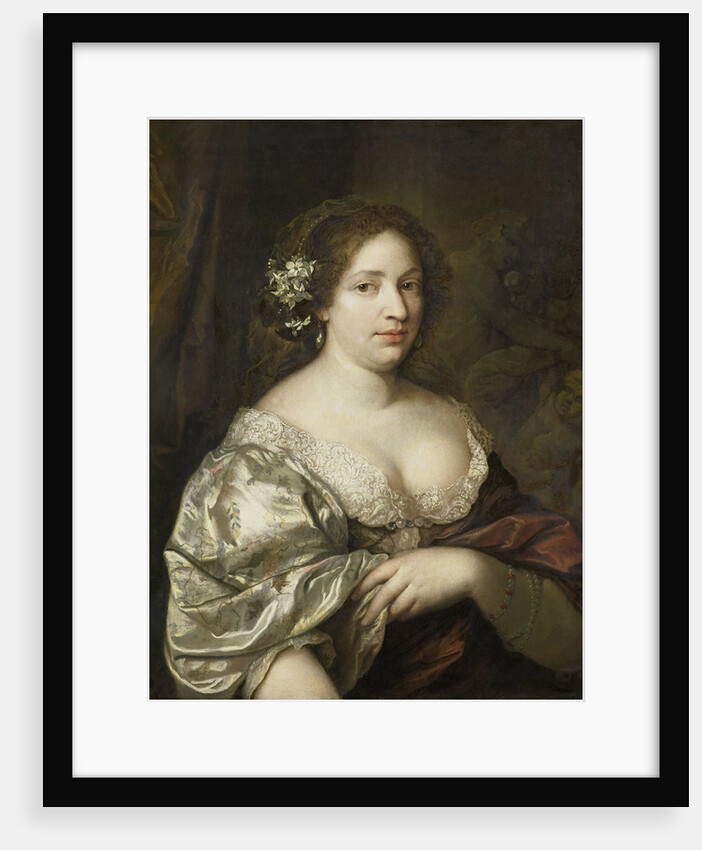 Portrait of Margaretha Godin (d. 1694), wife of the artist by Caspar Netscher